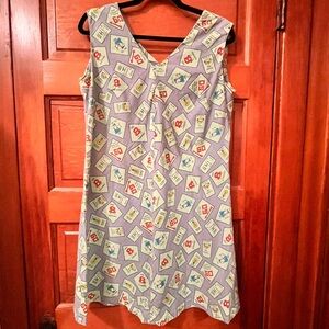Handmade Monopoly Themed Sleeveless Dress